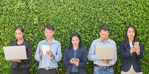 Diverse professionals discussing career opportunities in Cambodia in 2026