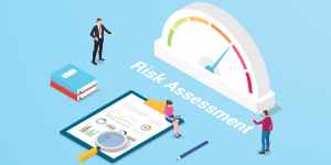 Visual representation of how KRI and KPA differ in business risk and performance measurement