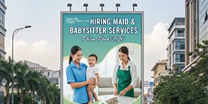 Hiring maid and babysitter jobs in Phnom Penh – trusted family care services for childcare and household support.